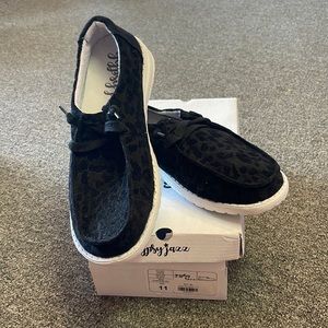 Gypsy Jazz Black Felt Shoes